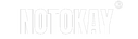 White 'NOTOKAY' logo on a white background